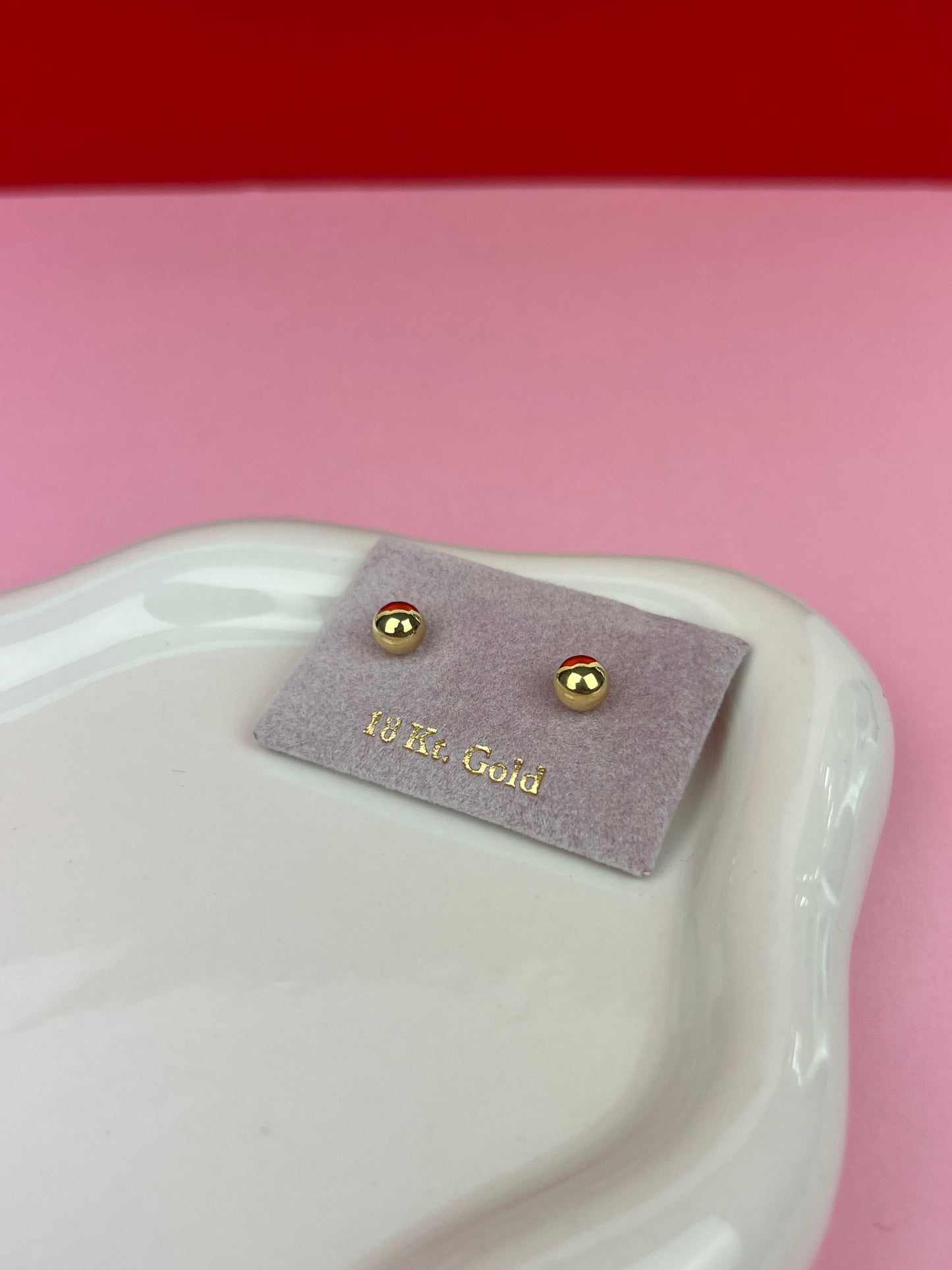 Zarcillos balines 5mm