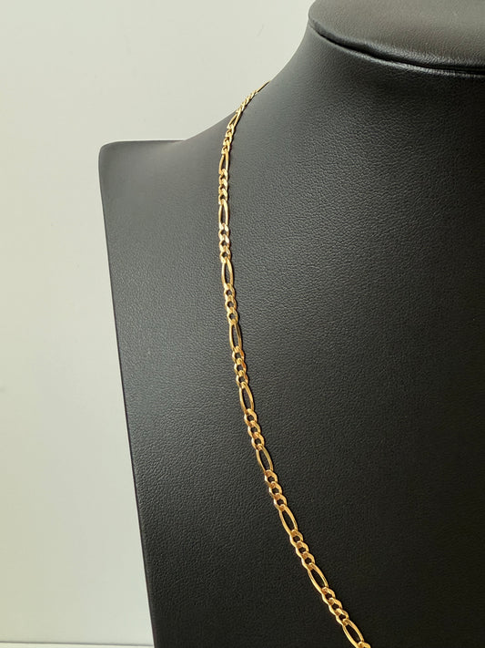 Cadena fígaro 3x1 45cm