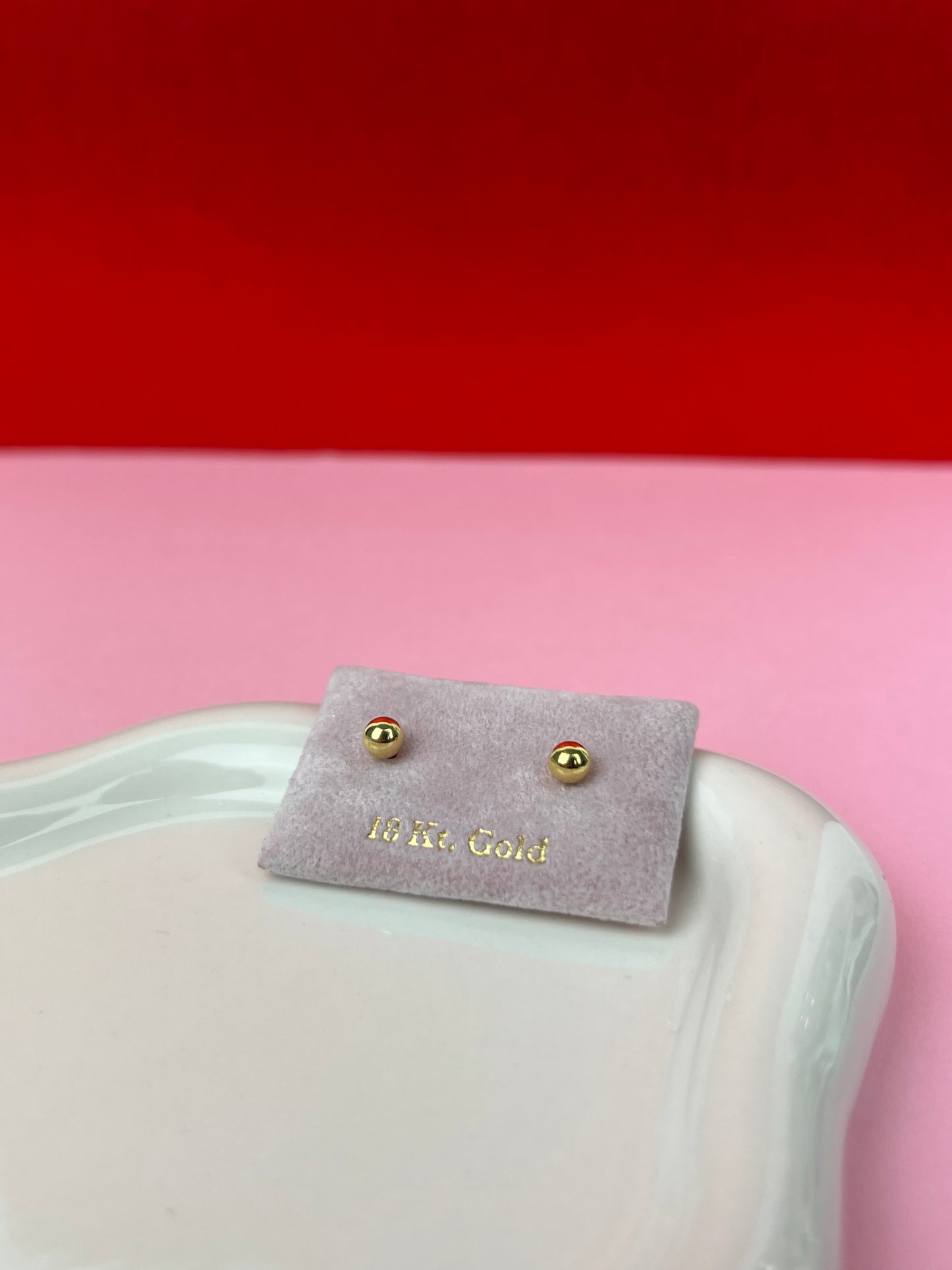 Zarcillos balines 3.75mm