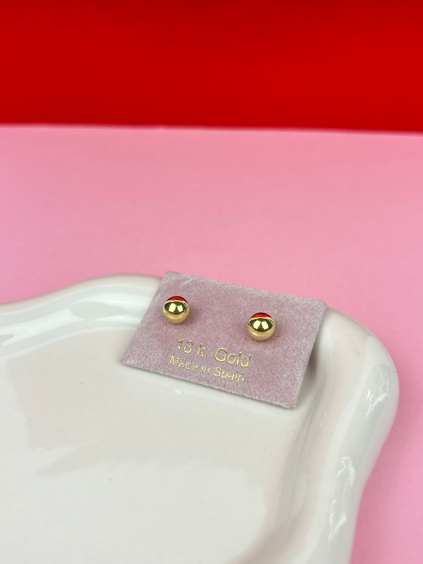 Zarcillos balines 6mm