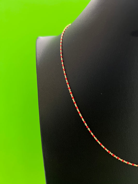 Cadena mostacilla roja
