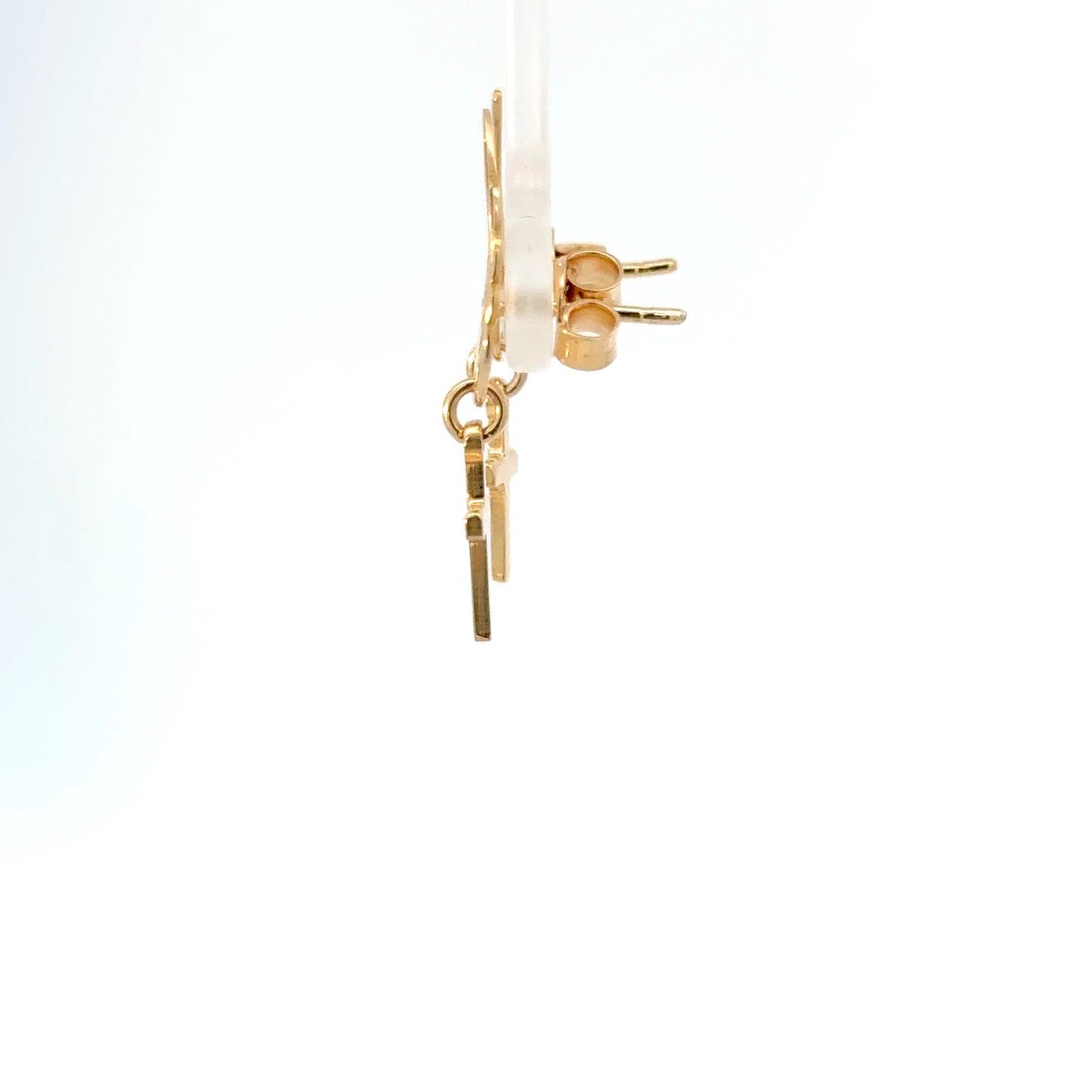 Zarcillos cruz pendant
