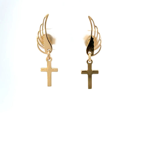 Zarcillos cruz pendant