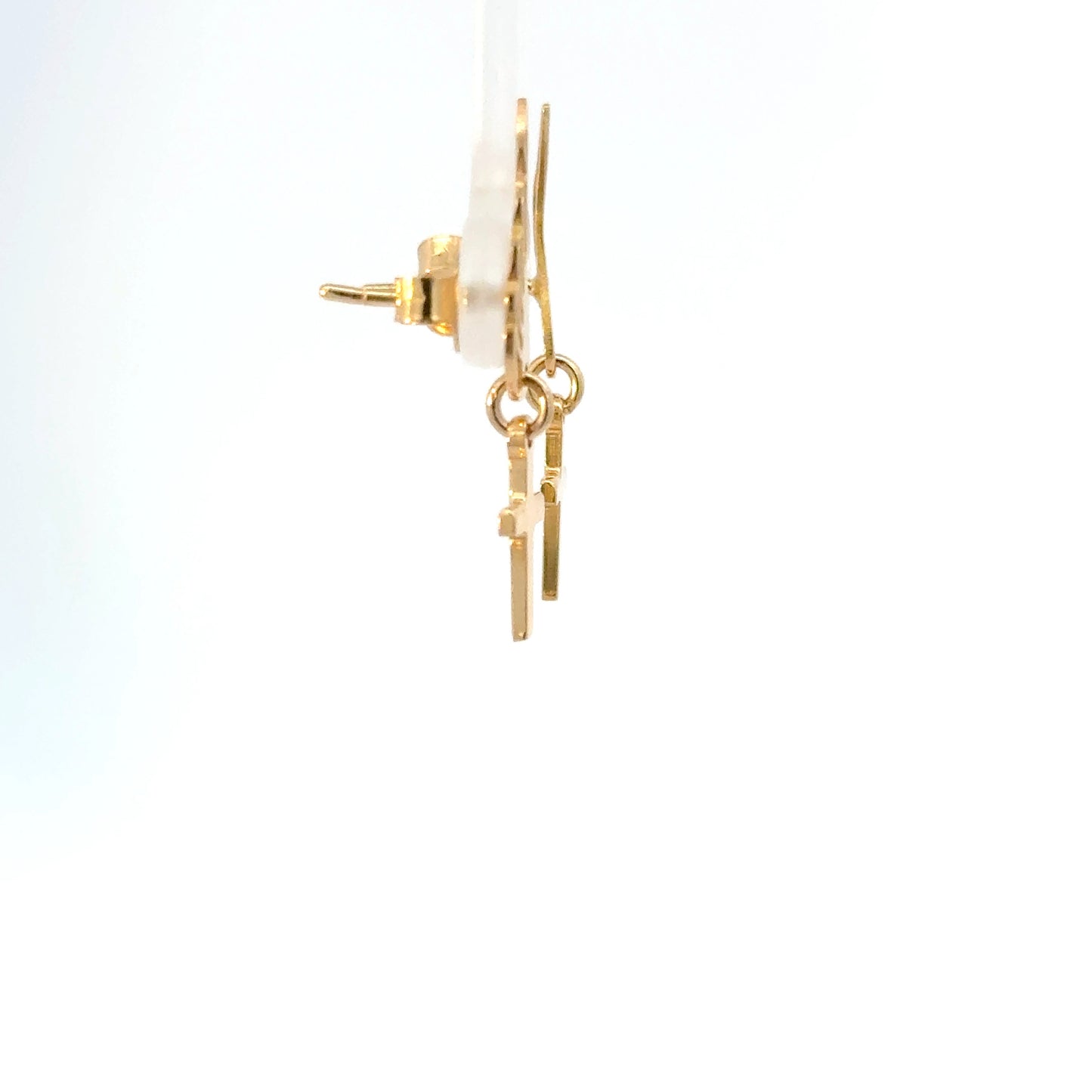 Zarcillos cruz pendant