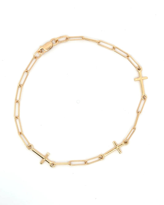 Esclava paper clip cruz