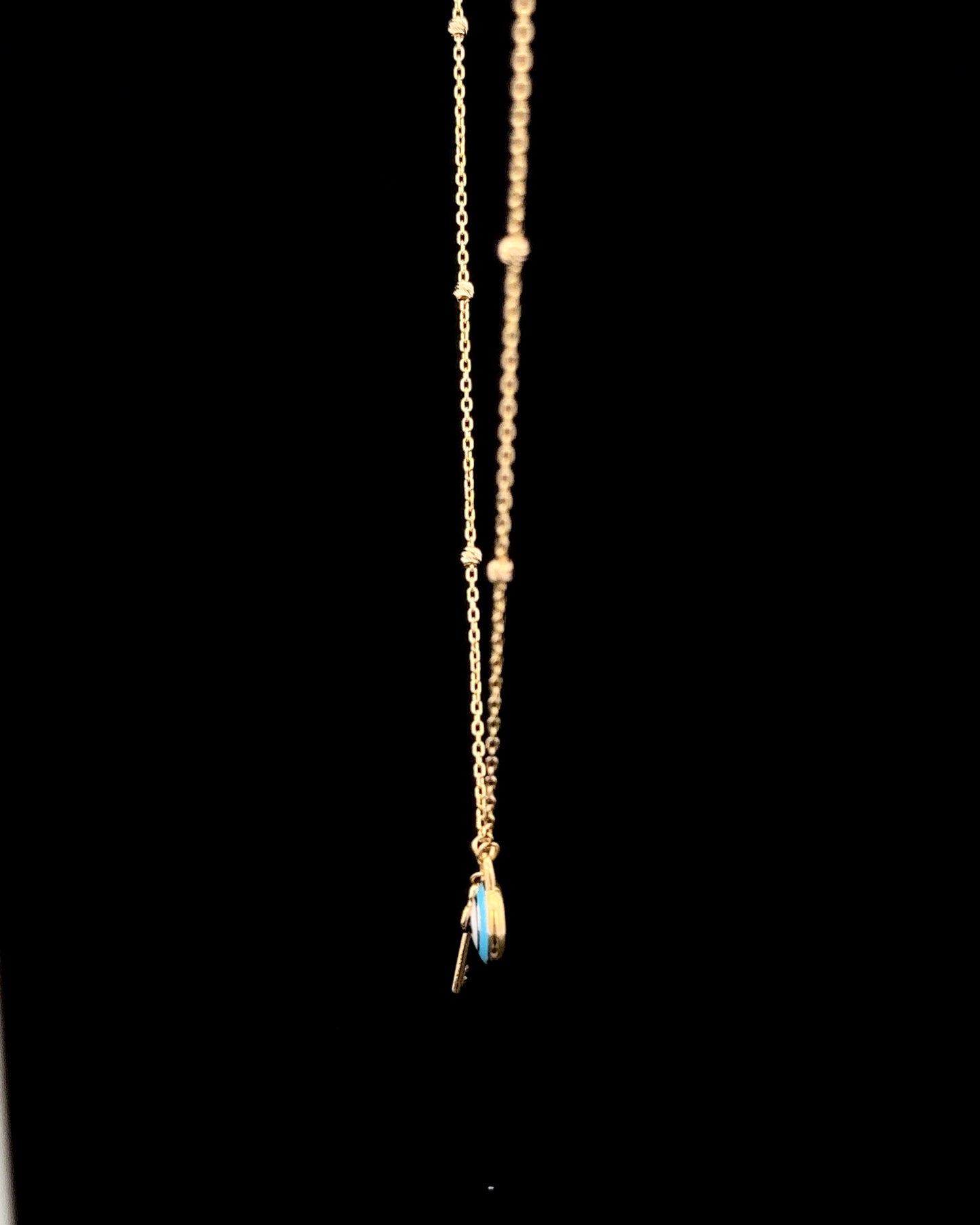 Cadena ojo turco azul