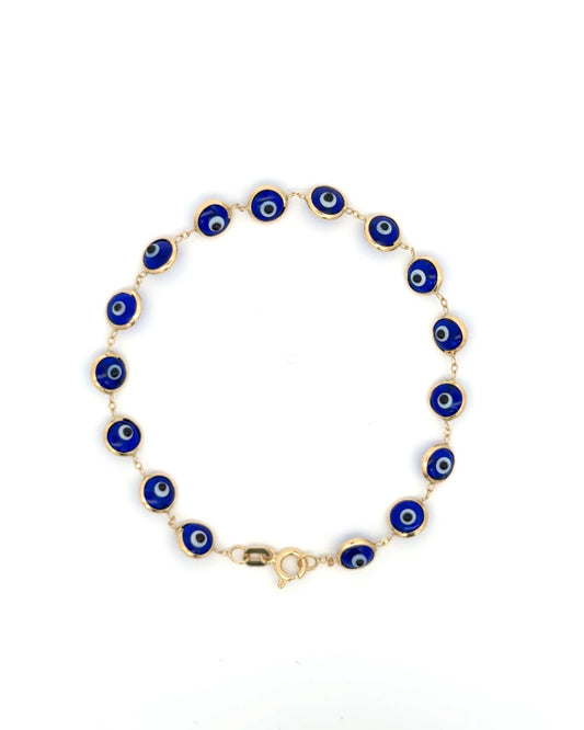 Esclava ojo turco azul marino
