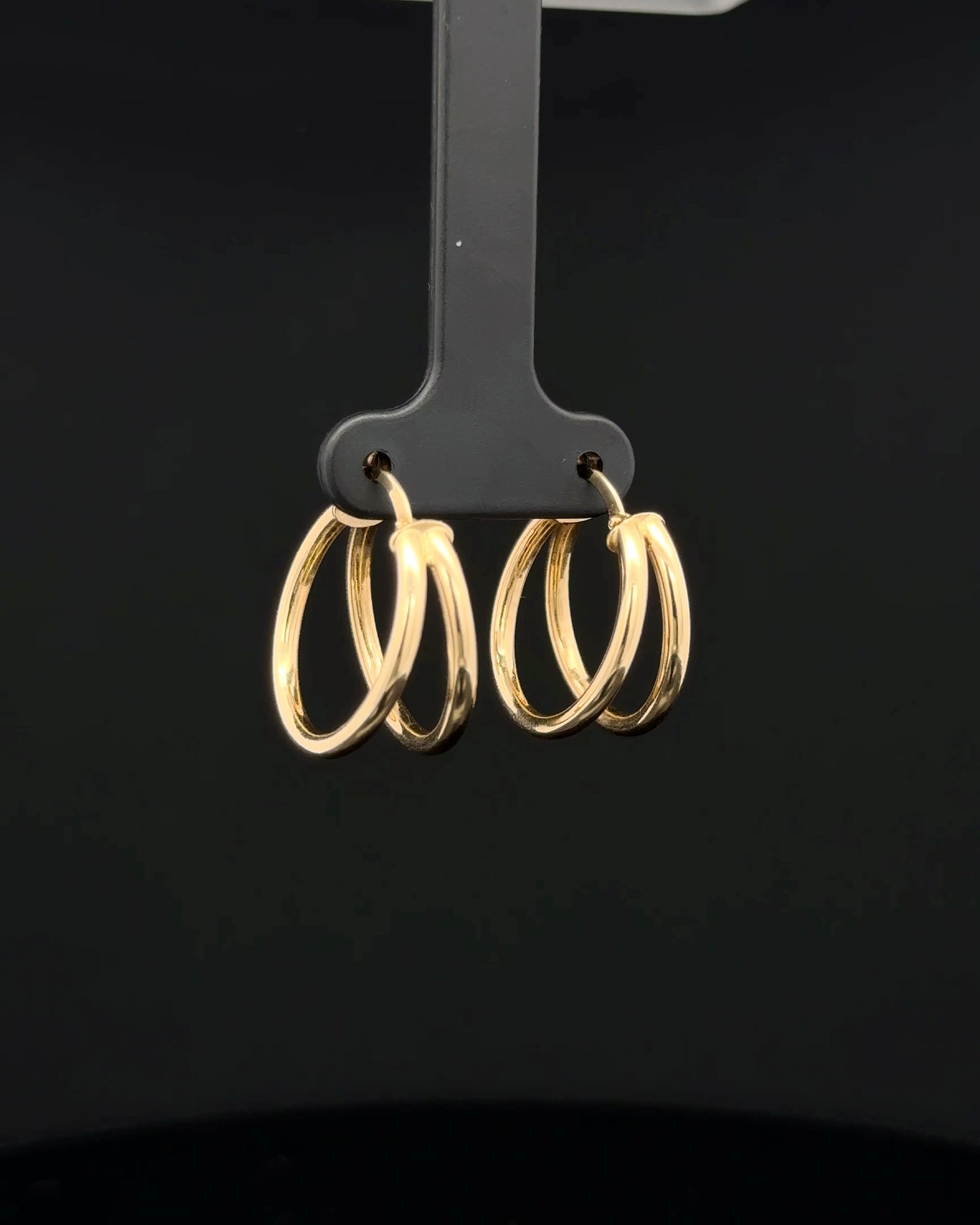 Argollas doble línea fancy