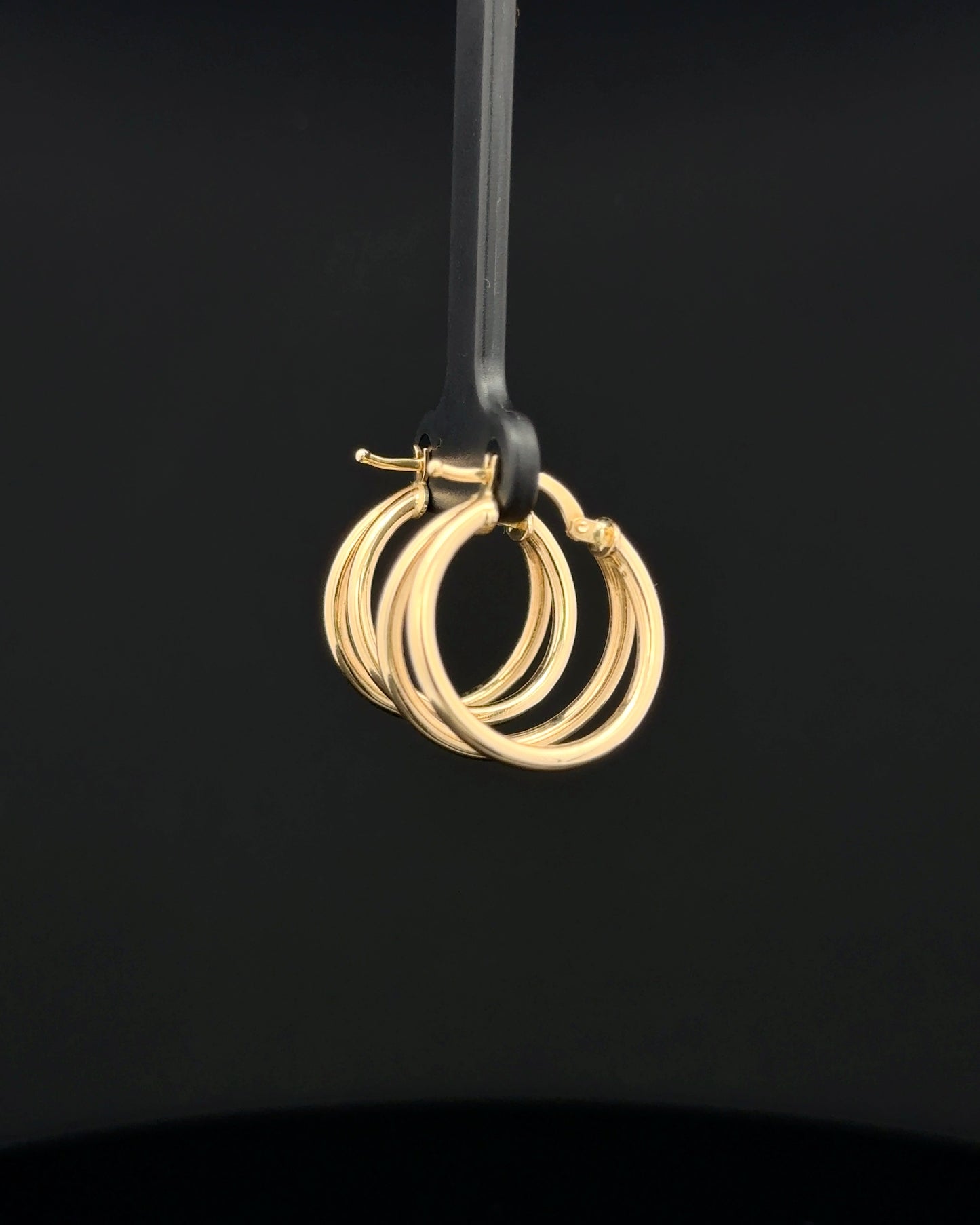 Argollas doble línea fancy