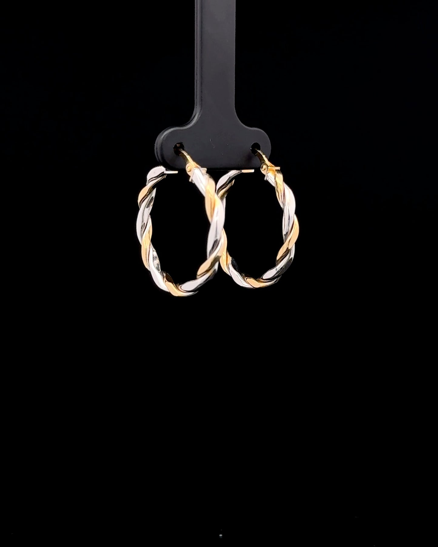 Argollas entorchadas 2 tonos