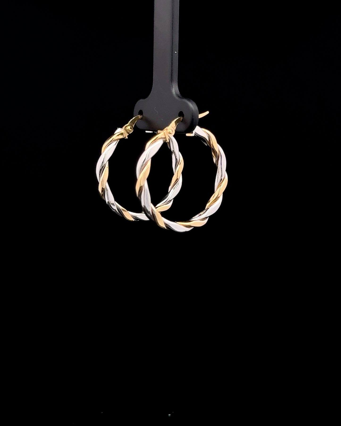 Argollas entorchadas 2 tonos