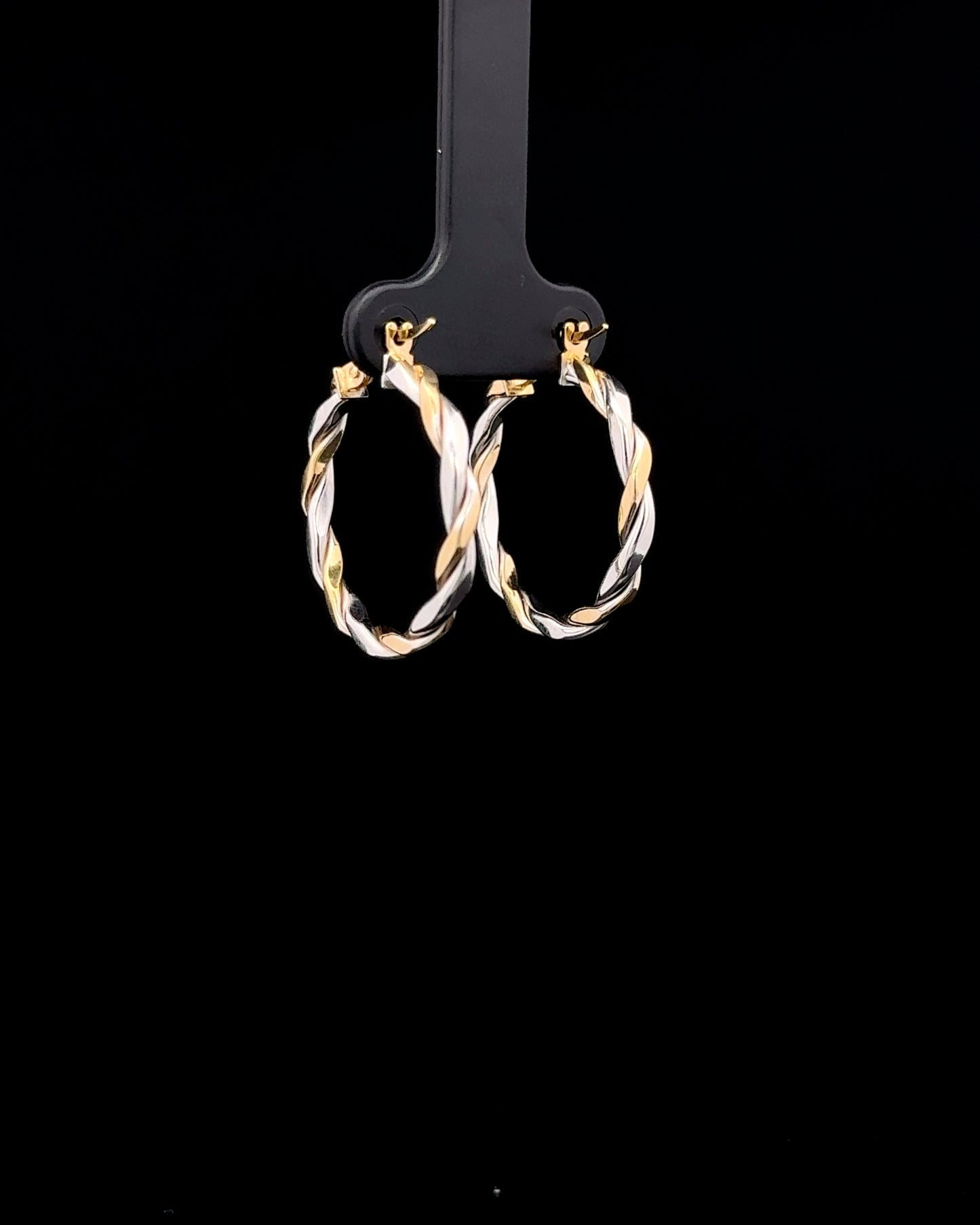 Argollas entorchadas 2 tonos