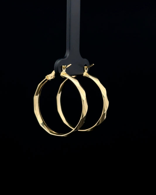 Argollas semi diamantadas