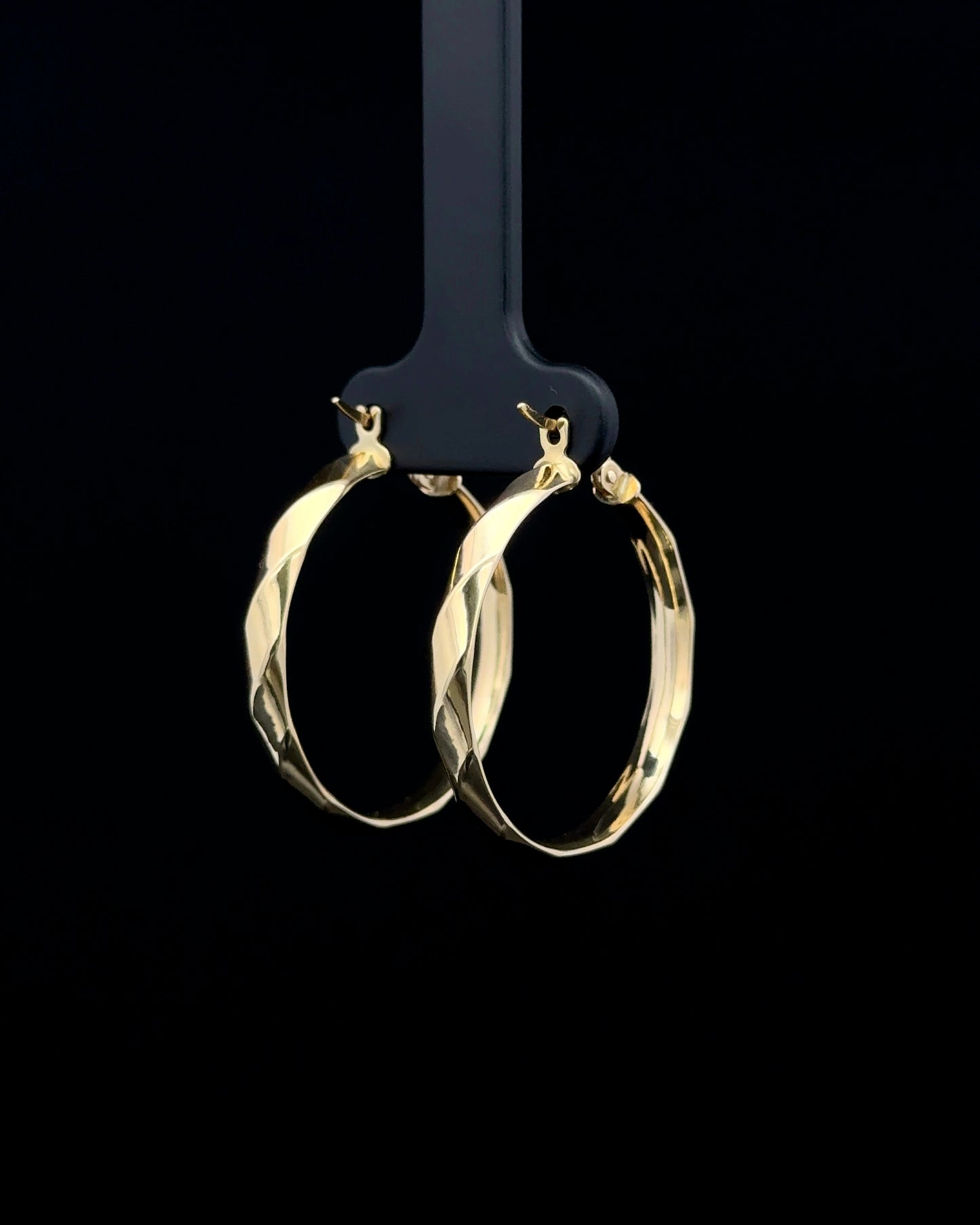 Argollas semi diamantadas