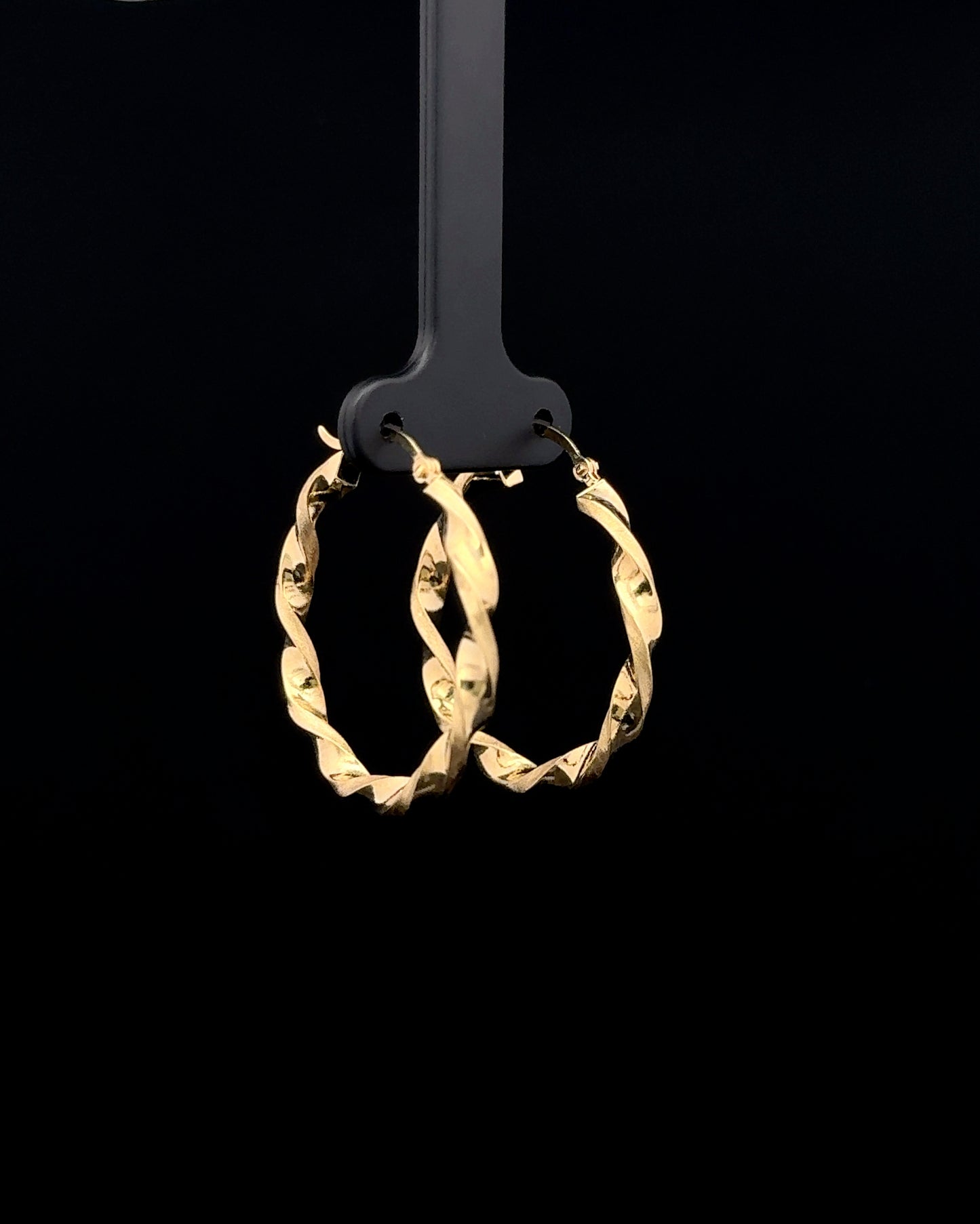 Argollas lisas entorchadas grandes