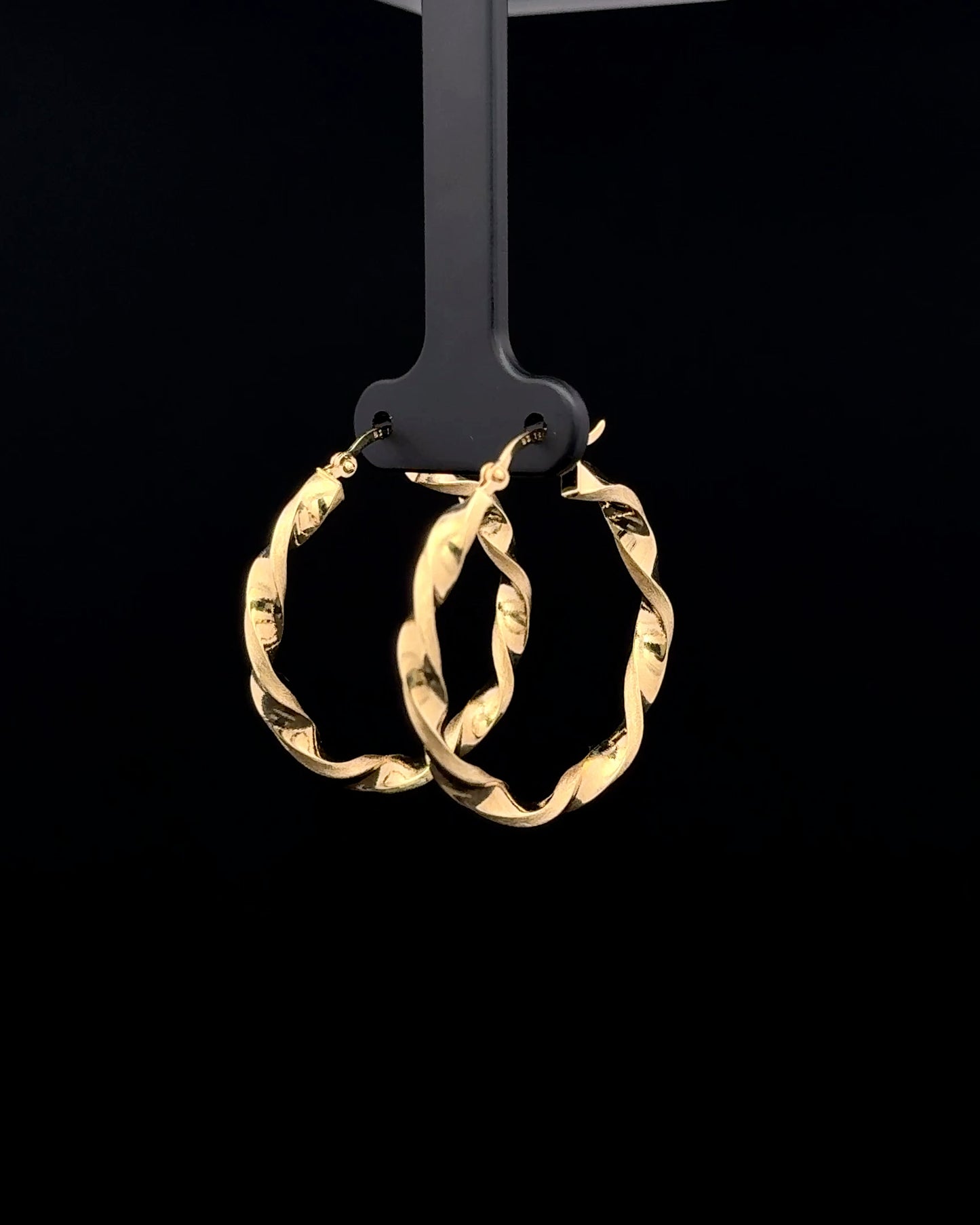 Argollas lisas entorchadas grandes