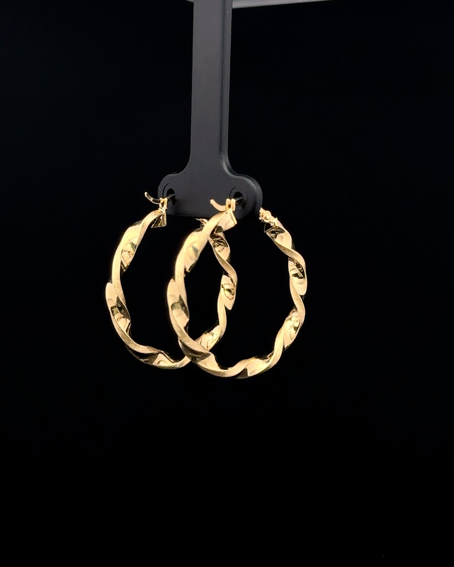 Argollas lisas entorchadas grandes