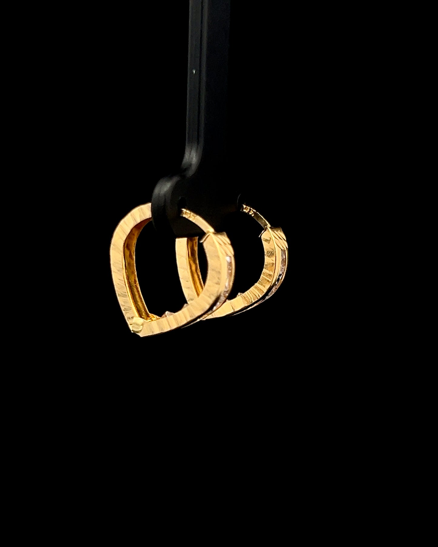 Argollas corazón 3 tonos