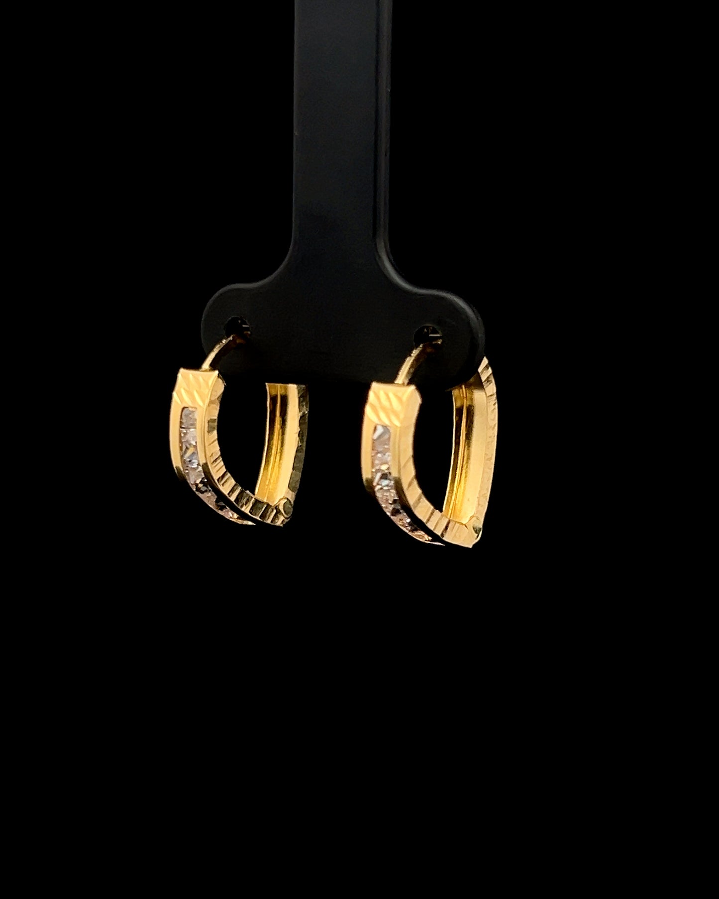 Argollas corazón 3 tonos