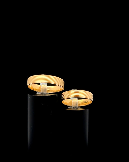 Alianzas de matrimonio rayadas