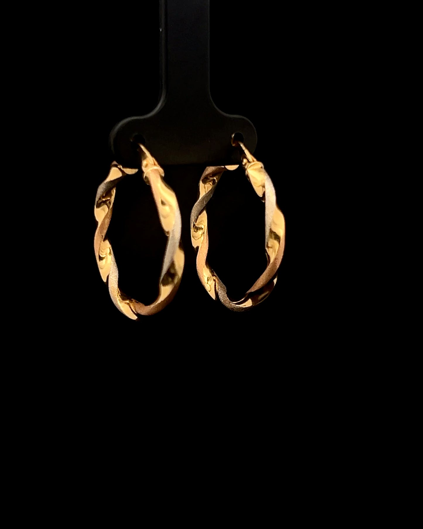 Argollas entorchadas tres tonos