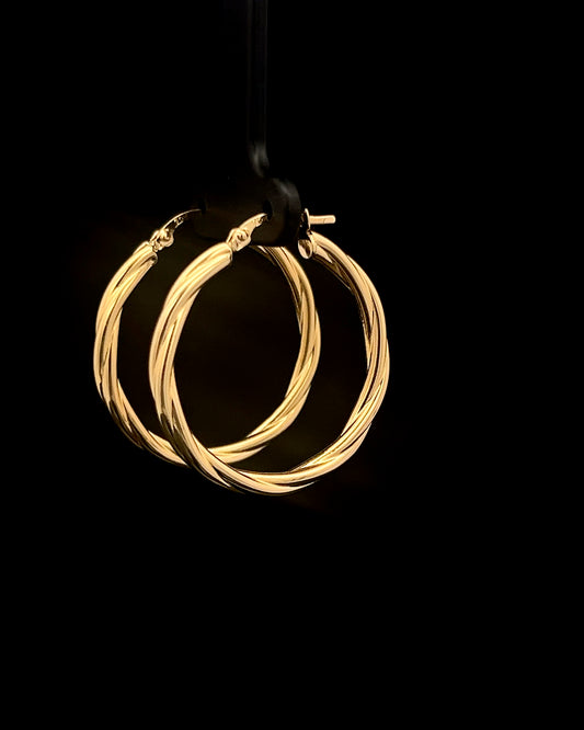 Argollas semi entorchadas