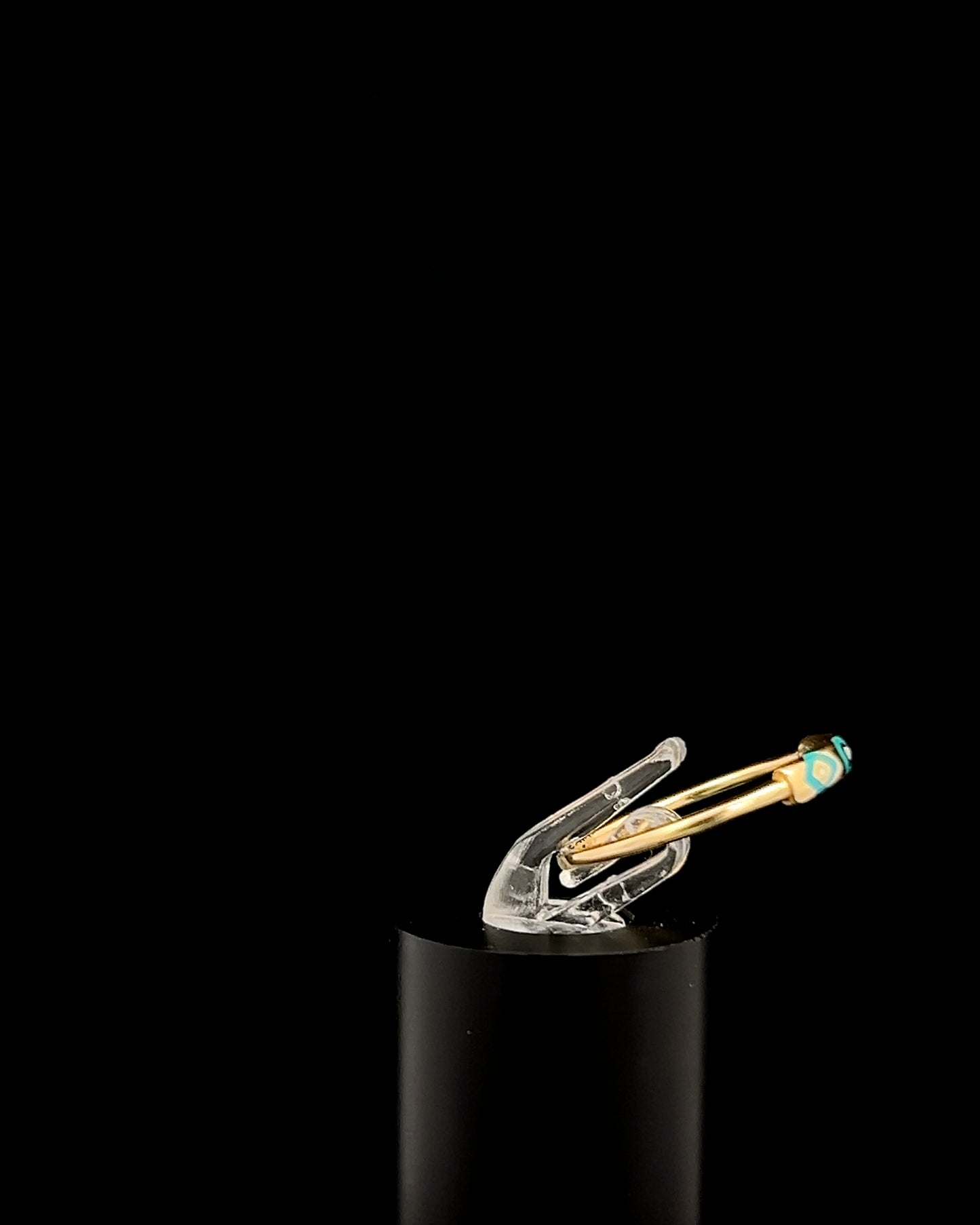 Anillo stackable turquesa 5.5