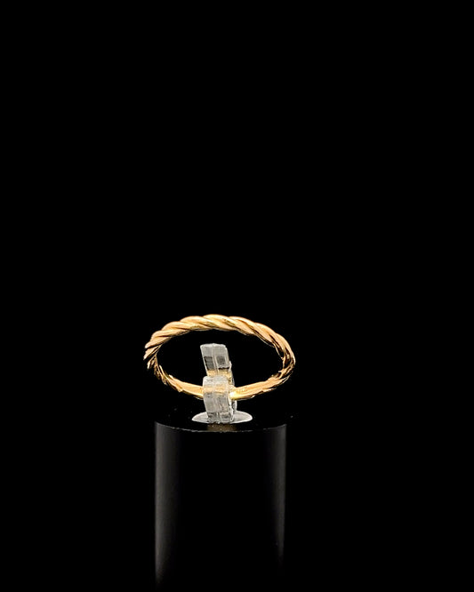 Anillo trenzado stackable 7