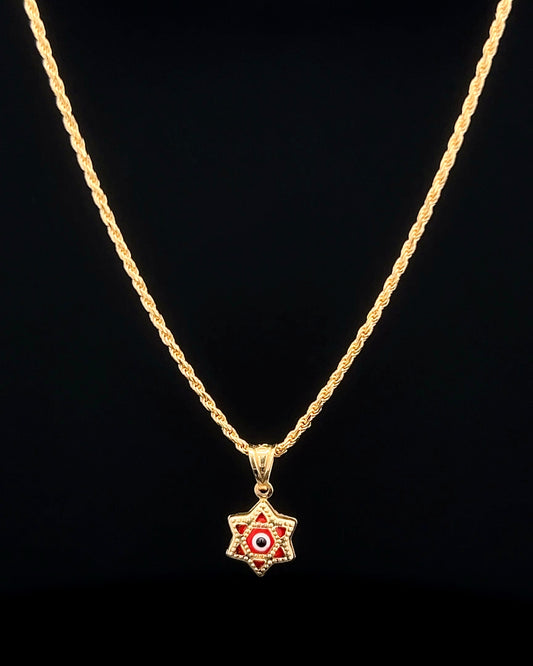 Cadena cordón ojo turco 40cm