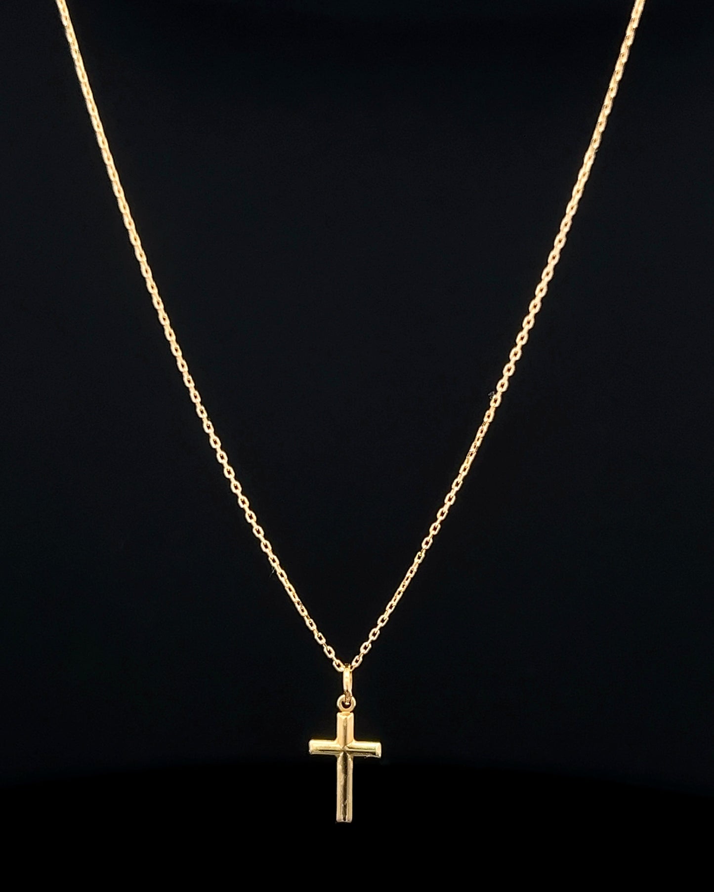 Cadena bebé cruz 30cm