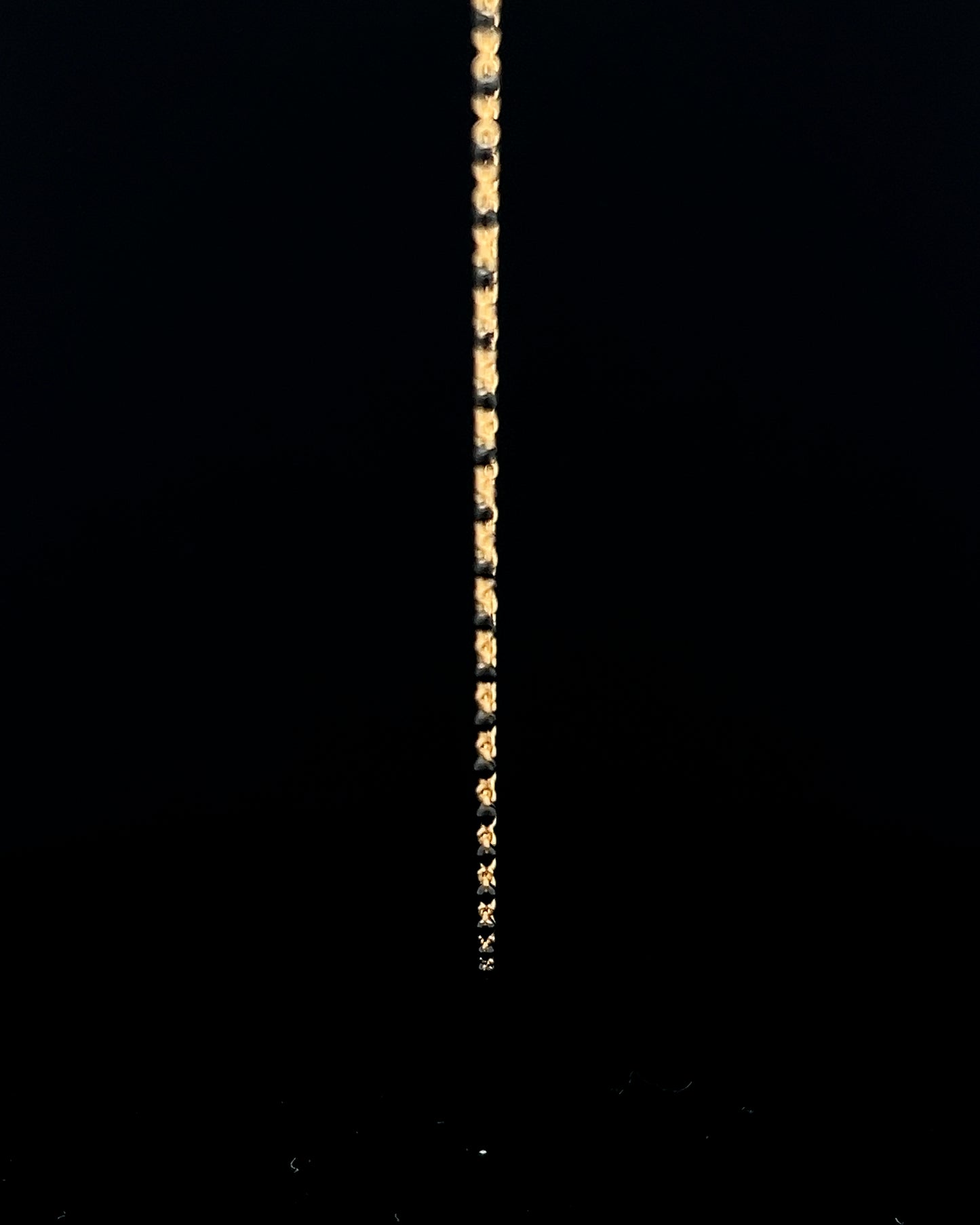 Cadena mostacilla negra 45cm