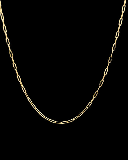 Cadena gargantilla paper clip 40cm