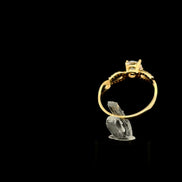 Anillo solitario infinito 8