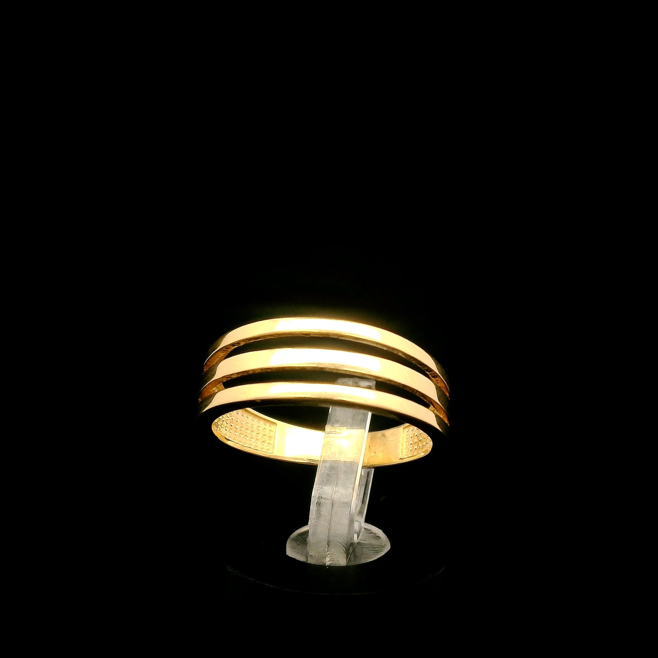 Anillo fancy 3 líneas 7