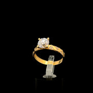 Anillo solitario Tri 8