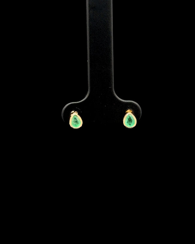 Zarcillos gota esmeralda