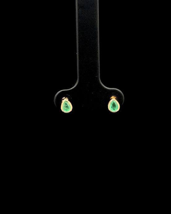 Zarcillos gota esmeralda