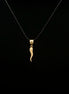 Dije cornicello dorado mini