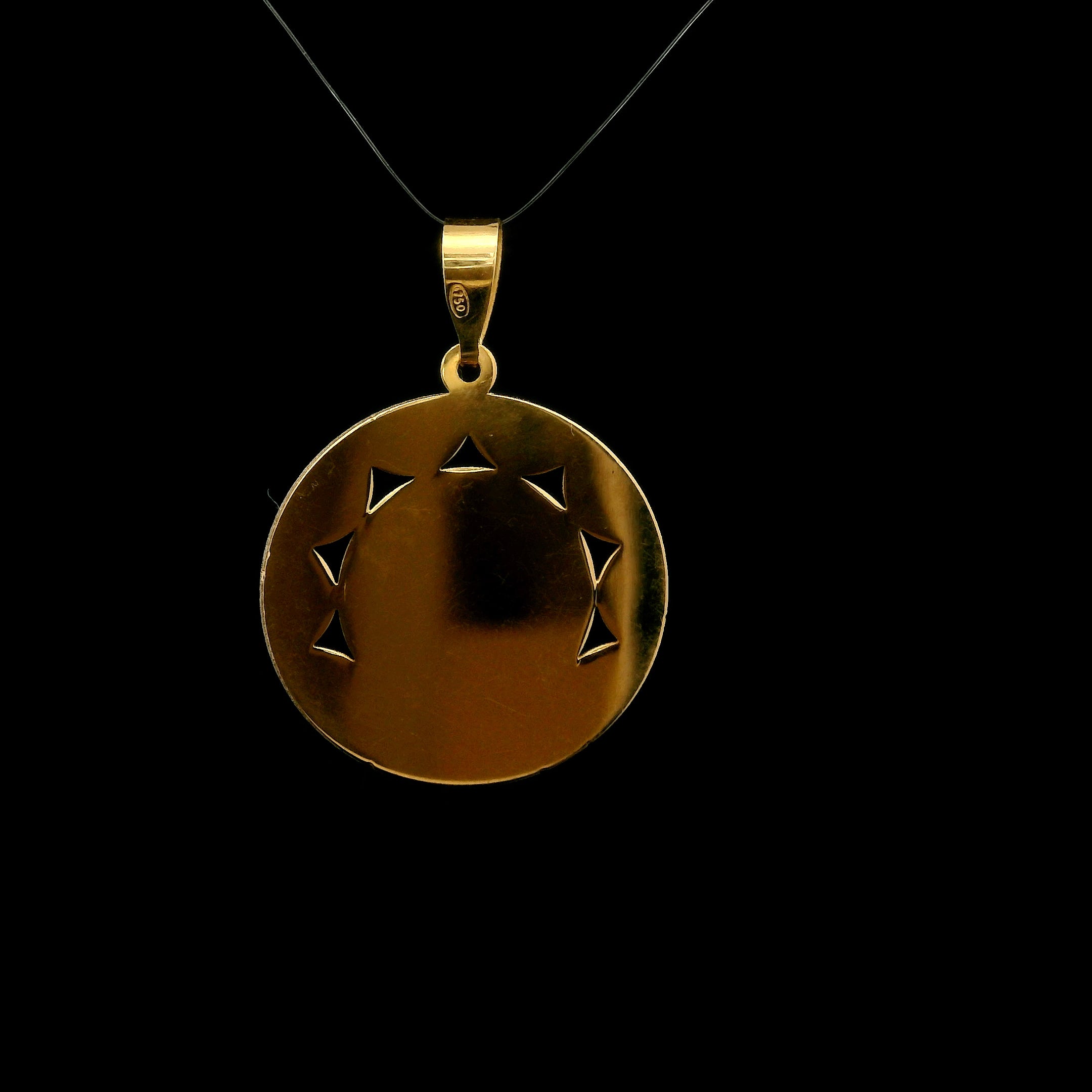 Medalla virgen de Guadalupe circular