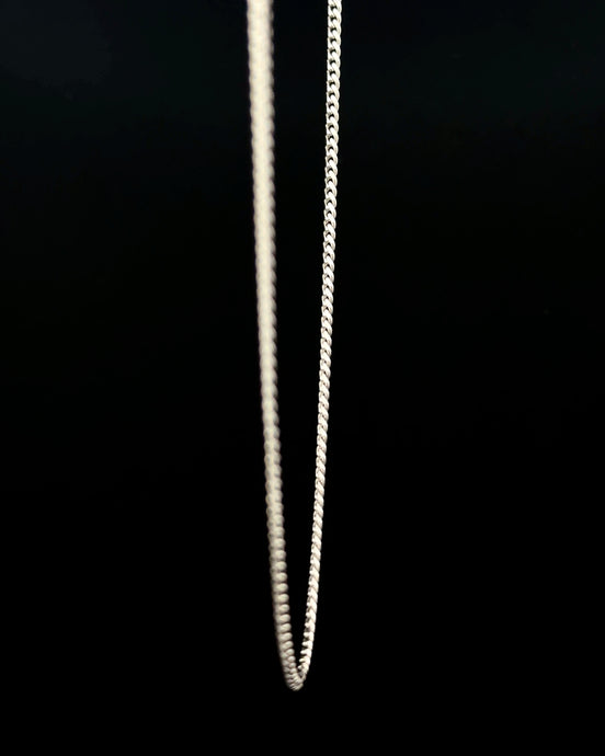 Cadena cubana white 57cm