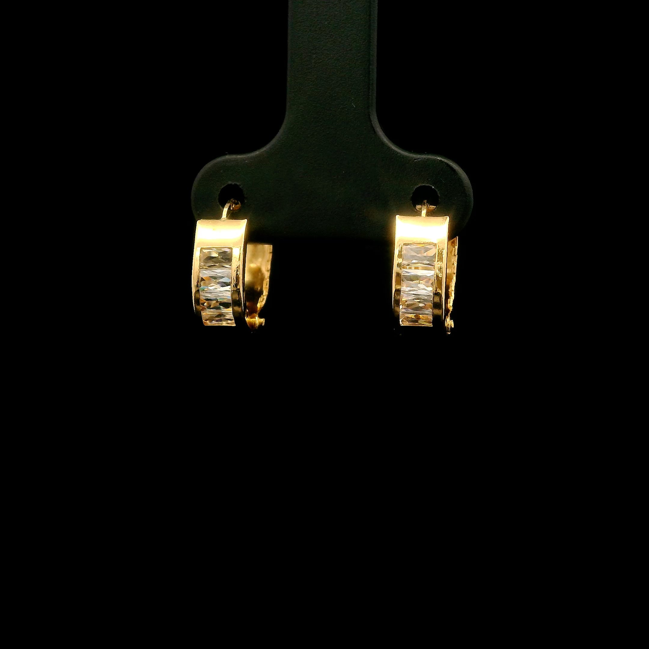 Argollas huggies Swarovski