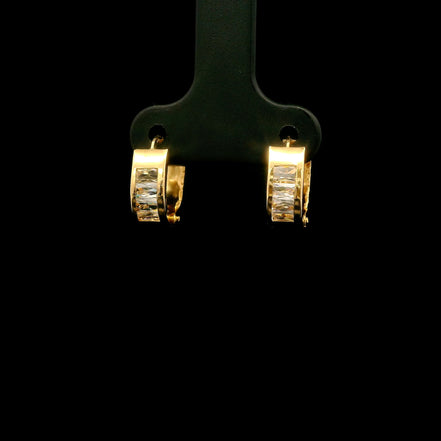 Argollas huggies Swarovski