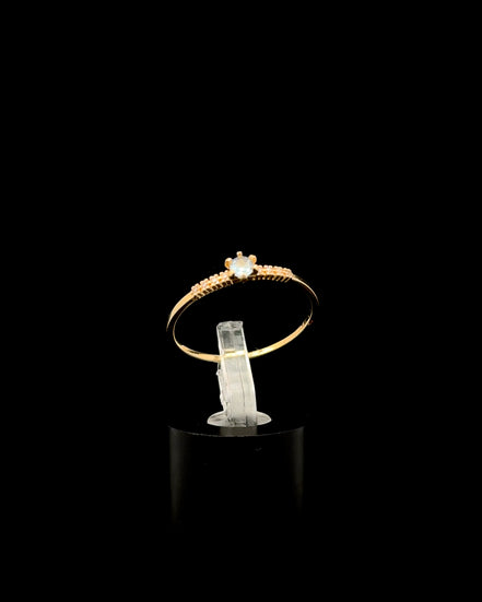 Anillo solitario azul 8.5