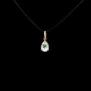 Dije Punto de luz aquamarine