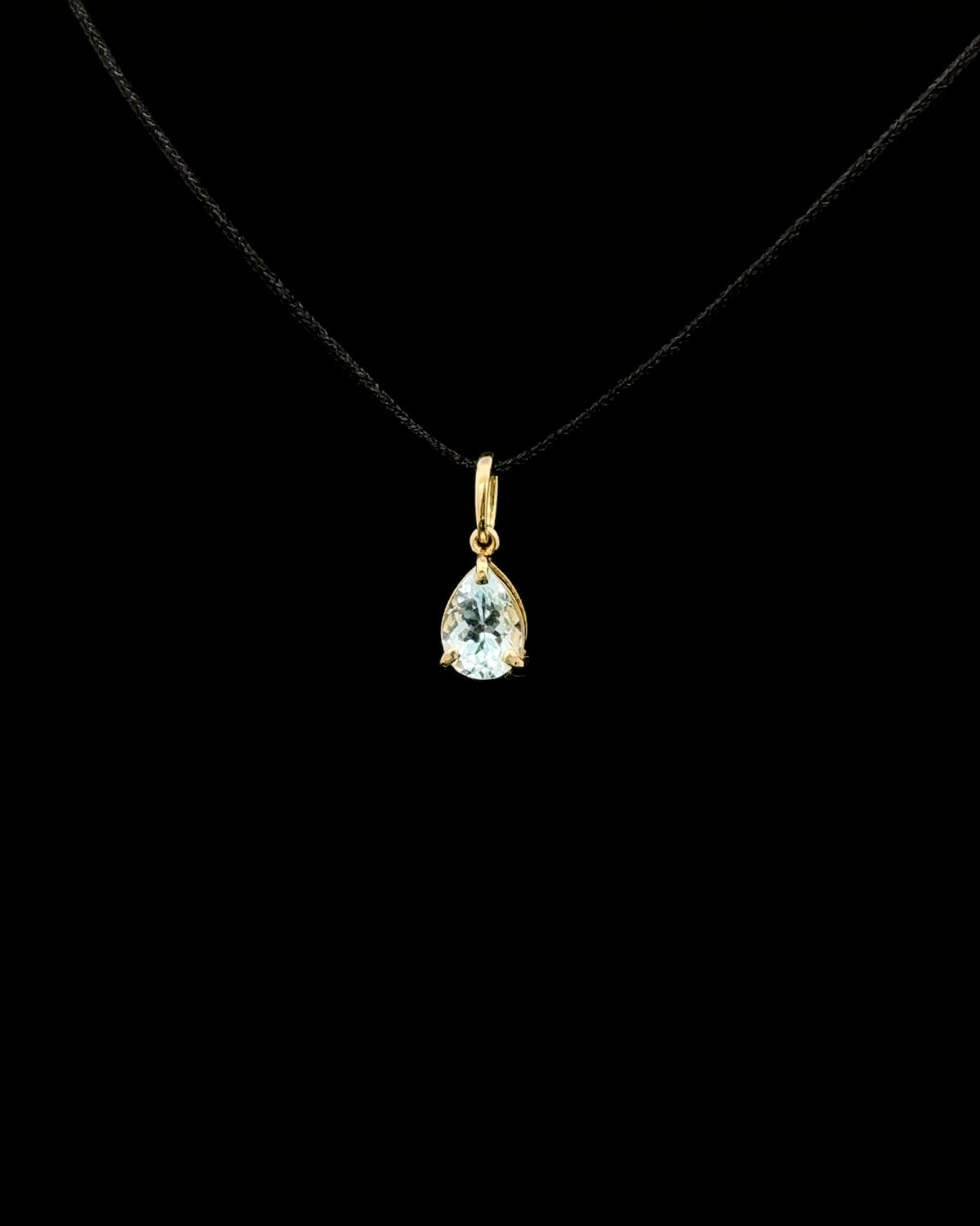 Dije Punto de luz aquamarine