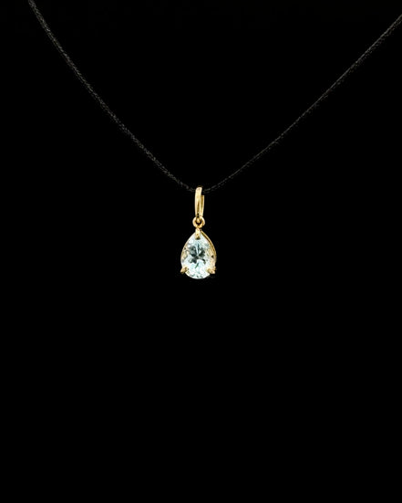 Dije Punto de luz aquamarine