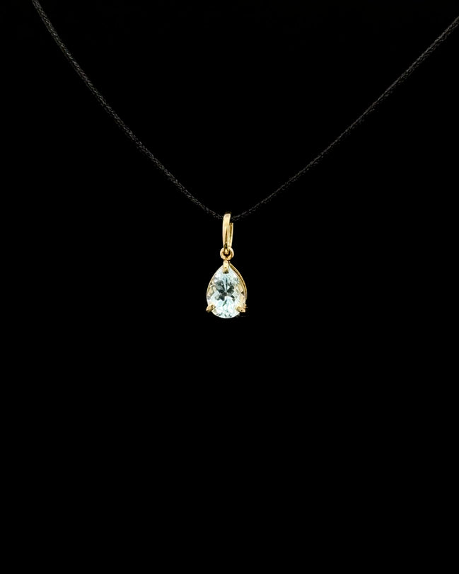 Dije Punto de luz aquamarine