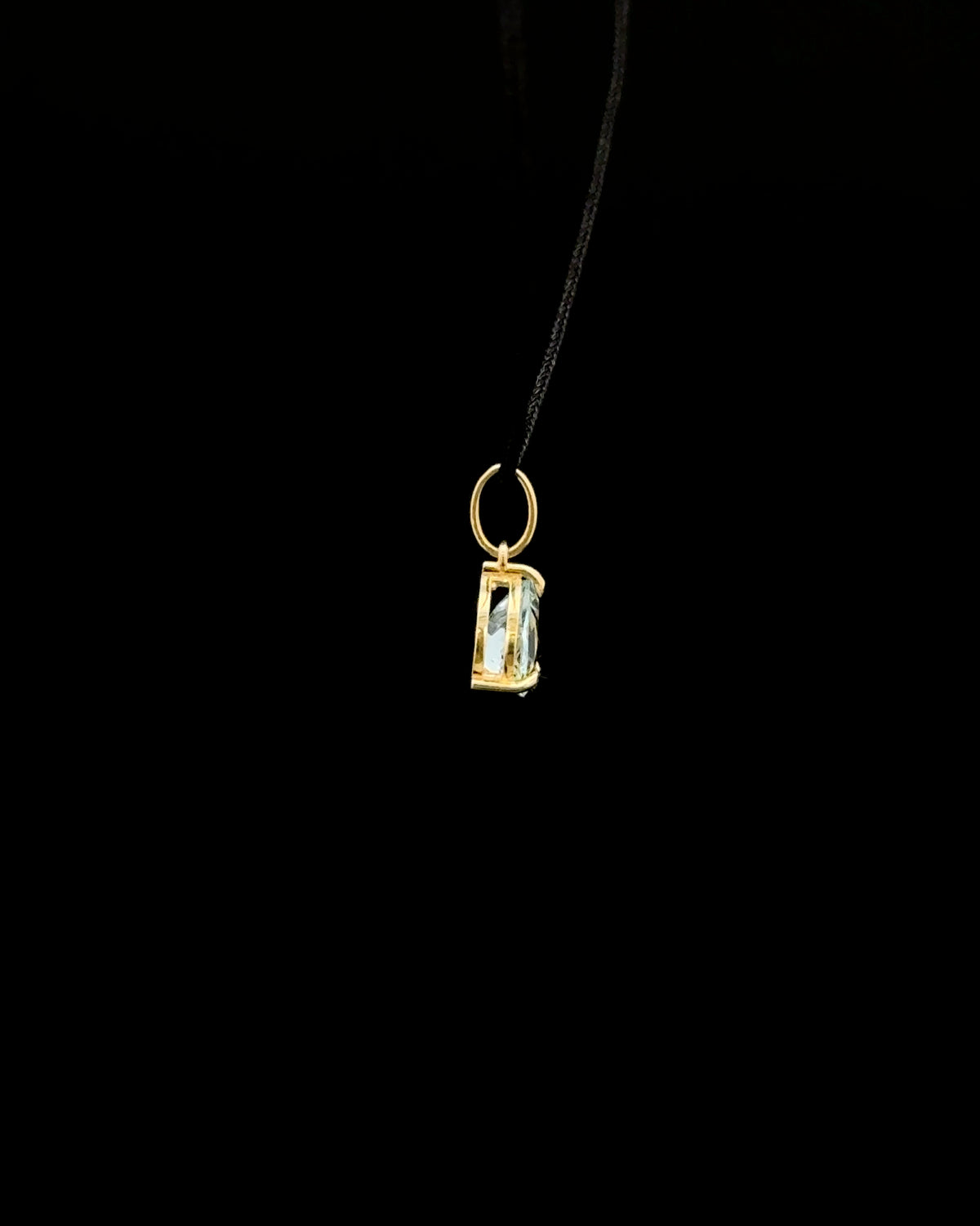 Dije Punto de luz aquamarine