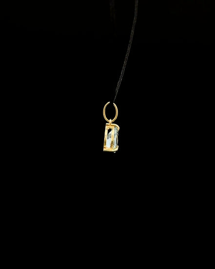 Dije Punto de luz aquamarine