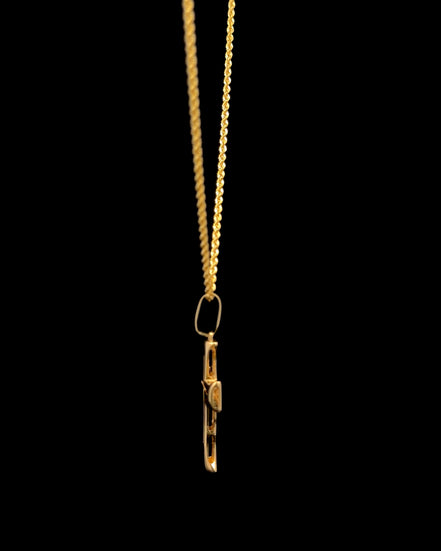 Cadena Cruz cordón 60cm